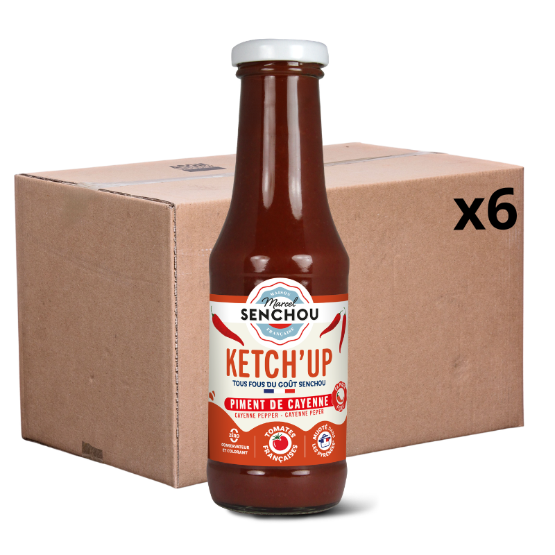 Pur Ketchup Tomate au Piment de Cayenne x6