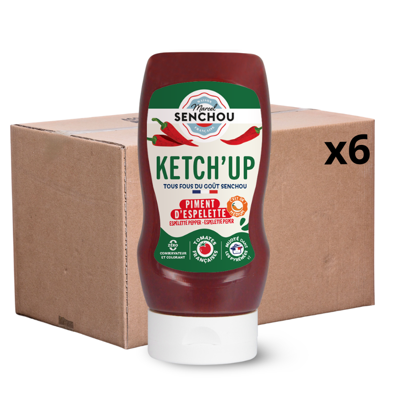 Pur Ketchup Tomate au Piment d'Espelette - Squeeze x6