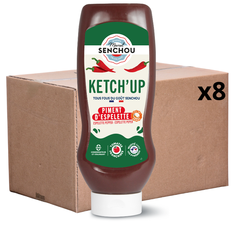 Pur Ketchup Tomate au Piment d'Espelette x8
